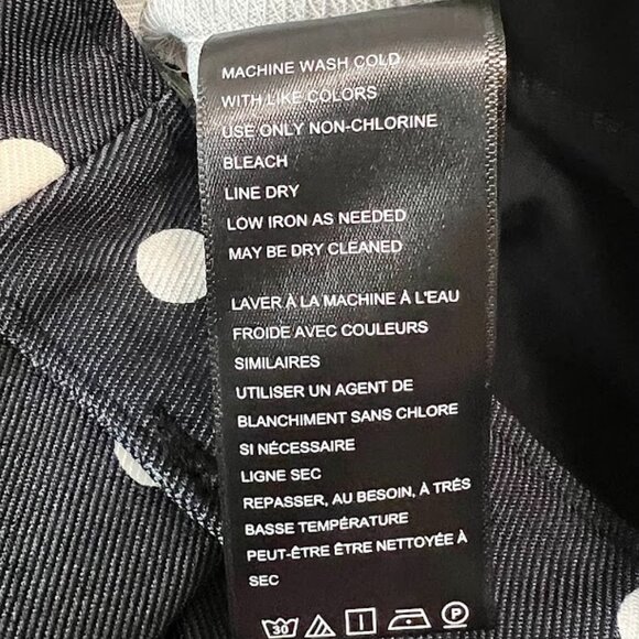 FREE PEOPLE WOMEN'S molly polka dot slim pants dark blue Size 4 NEW - Picture 9 of 9